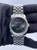 Rolex Datejust White Gold/Steel "Wimbledon" Slate Roman Dial