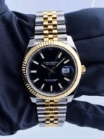 Rolex Datejust Steel & Gold Black Dial