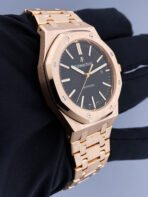Audemars Piguet Royal Oak Rose Gold Black Dial - Image 2