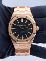 Audemars Piguet Royal Oak Rose Gold Black Dial