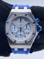 Royal Oak Rubber Strap Diamond Bezel White Dial