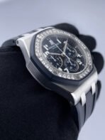 Royal Oak Rubber Strap Diamond Bezel Black Dial - Image 2