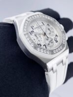 Royal Oak Rubber Strap Diamond Bezel White Dial - Image 2