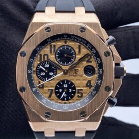 Audemars Piguet Royal Oak Rubber Strap Champagne Dial