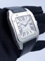 Cartier Santos 100 XL Stainless Steel Black Dial - Image 2