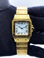 Santos Gold White Dial