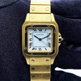 Santos Gold White Dial