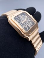 Cartier Santos Rose Gold Large Skeleton Dial - Image 2