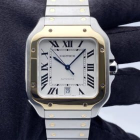 Cartier Santos Two Tone Large White Dial