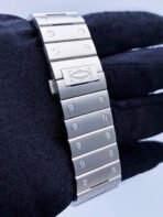 Cartier Santos Stainless Steel Large Blue Dial - Image 4