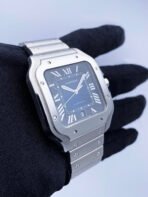Cartier Santos Stainless Steel Large Blue Dial - Image 2