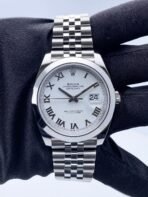 Rolex Datejust White Roman Dial