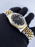 Rolex Datejust Yellow Gold & Steel Black Dial - Image 2