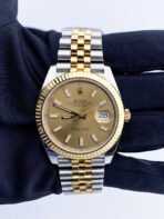 Rolex Datejust Steel/Yellow Gold Champagne Index Dial
