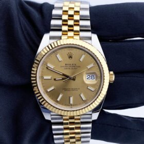 Rolex Datejust Steel/Yellow Gold Champagne Index Dial