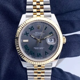 Datejust "Wimbledon" Yellow Gold & Steel Grey Dial
