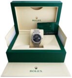 Rolex Datejust White Gold/Steel "Wimbledon" Diamond Bezel Slate Dial - Image 5