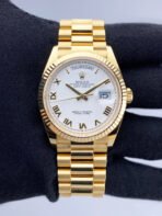 Rolex Day-Date Yellow Gold White Index Dial