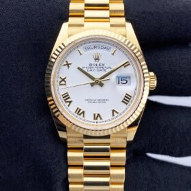 Rolex Day-Date Yellow Gold White Index Dial