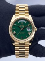 Rolex Day-Date Yellow Gold Green Dial
