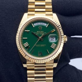 Rolex Day-Date Yellow Gold Green Dial