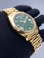 Rolex Day-Date Yellow Gold Green Dial - Image 2