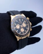Rolex Daytona Gold Oysterflex Black Dial - Image 2