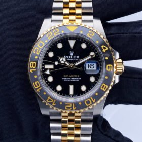 Rolex GMT-Master II Two Tone Jubilee Black Dial