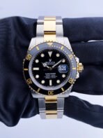 Rolex Submariner Two Tone Gold and Steel Black Dial