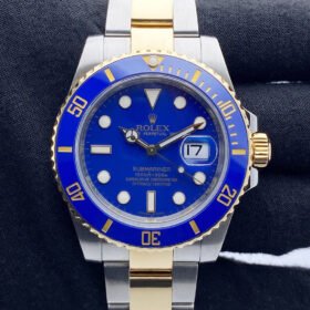 Rolex Submariner Two Tone Gold and Steel Blue Dial