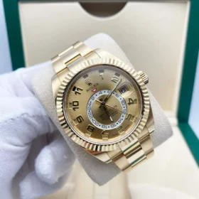 Sky-Dweller Yellow Gold Champagne Dial