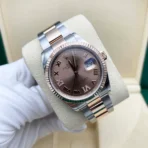Datejust Oystersteel Everose Gold Chocolate Dial
